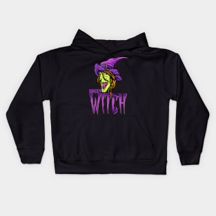 Sassy Witch Halloween Costume Gift Matching Group Costume Kids Hoodie